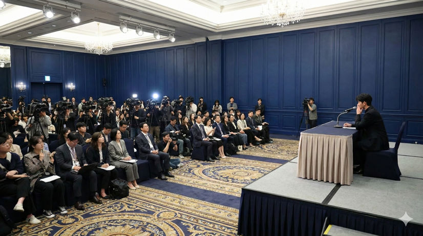 Dos lightsticks ARMY Bomb de BTS sostenidos en alto durante un concierto, con el escenario iluminado al fondo.
